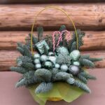 Новогодняя композиция Корзинка — изображение 5