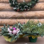 Новогодняя композиция Корзинка — изображение 3