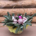 Новогодняя композиция Корзинка — изображение 4