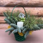 Новогодняя композиция Корзинка — изображение 2