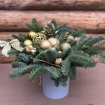 Новогодняя композиция Цветочный Короб — изображение 3